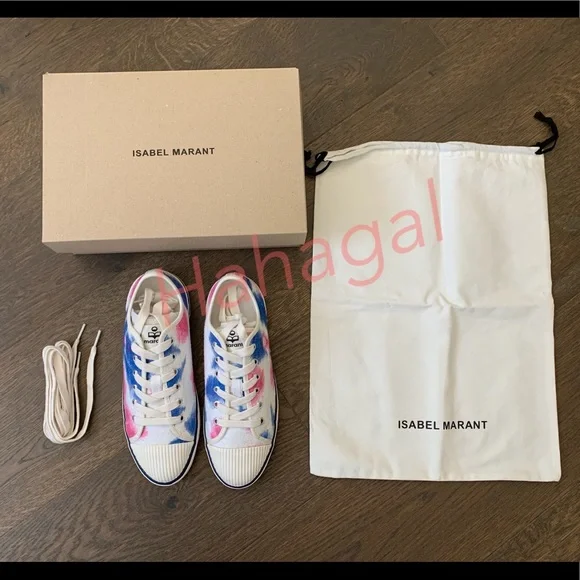 ISABEL MARANT Binkoo Ikat Canvas Sneakers - Picture 12 of 12